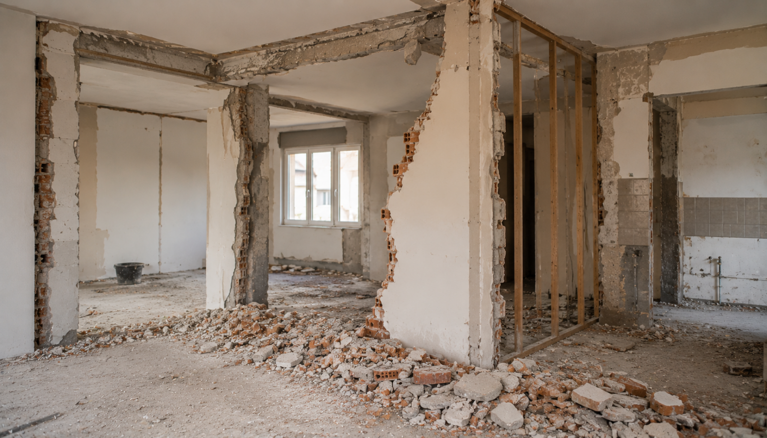 Construcciones y Derribos Code demoliciones manuales y desmantelamientos en zonas de difícil acceso en Pamplona